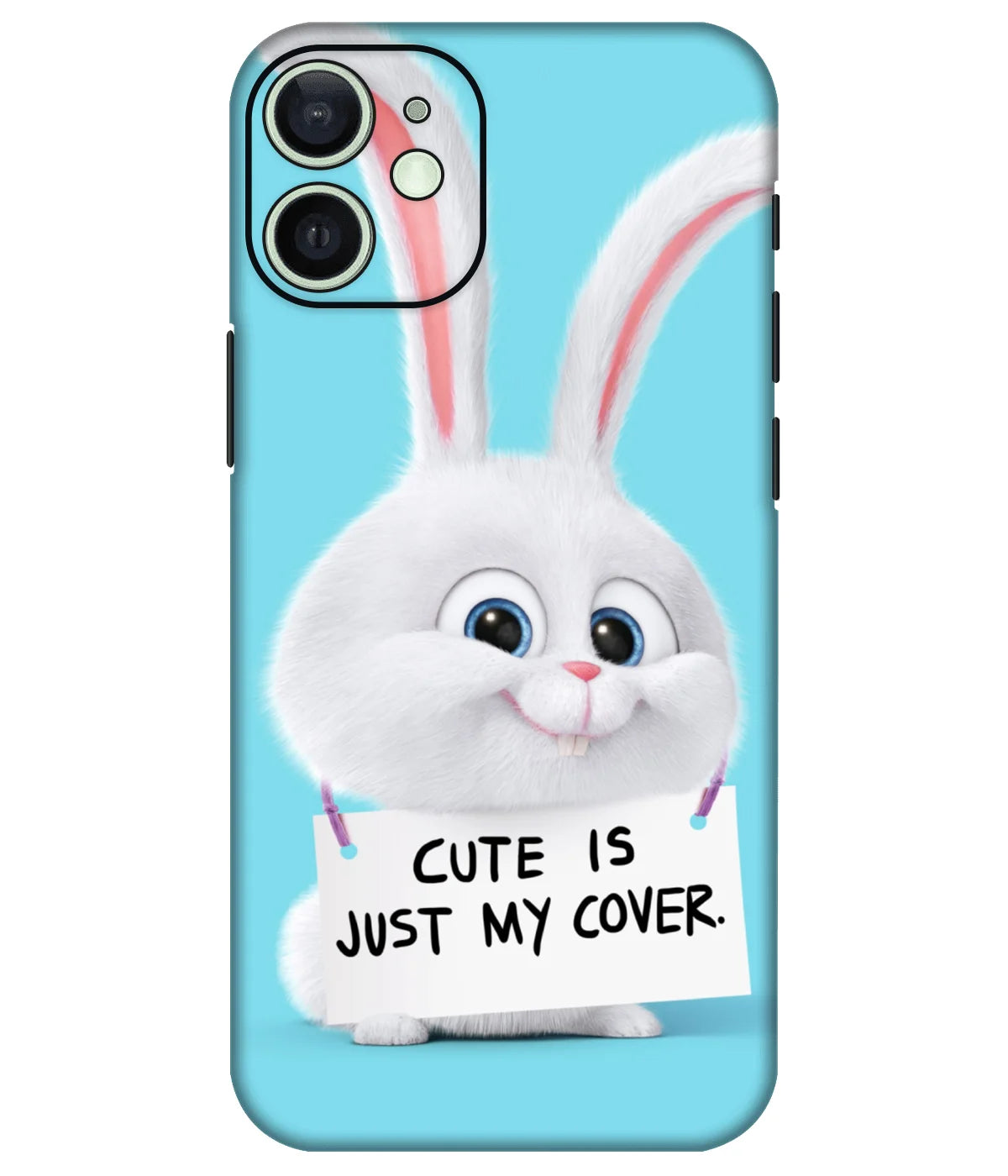 Image of a phone case featuring a mobile skin with a graphic design.