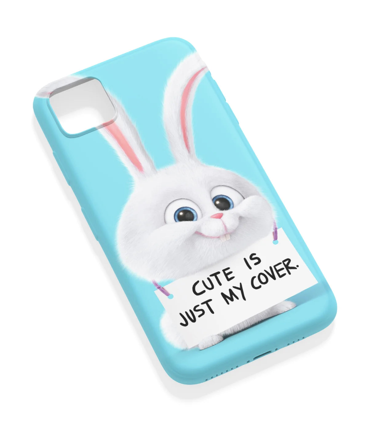 An angled view of a soft silicone case featuring a vibrant design.