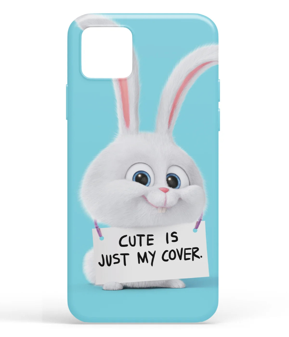 A front-on view of soft silicone phone case with a colorful design.