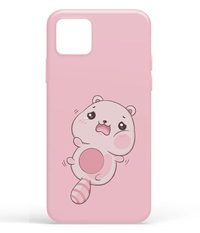A front-on view of soft silicone phone case with a colorful design.