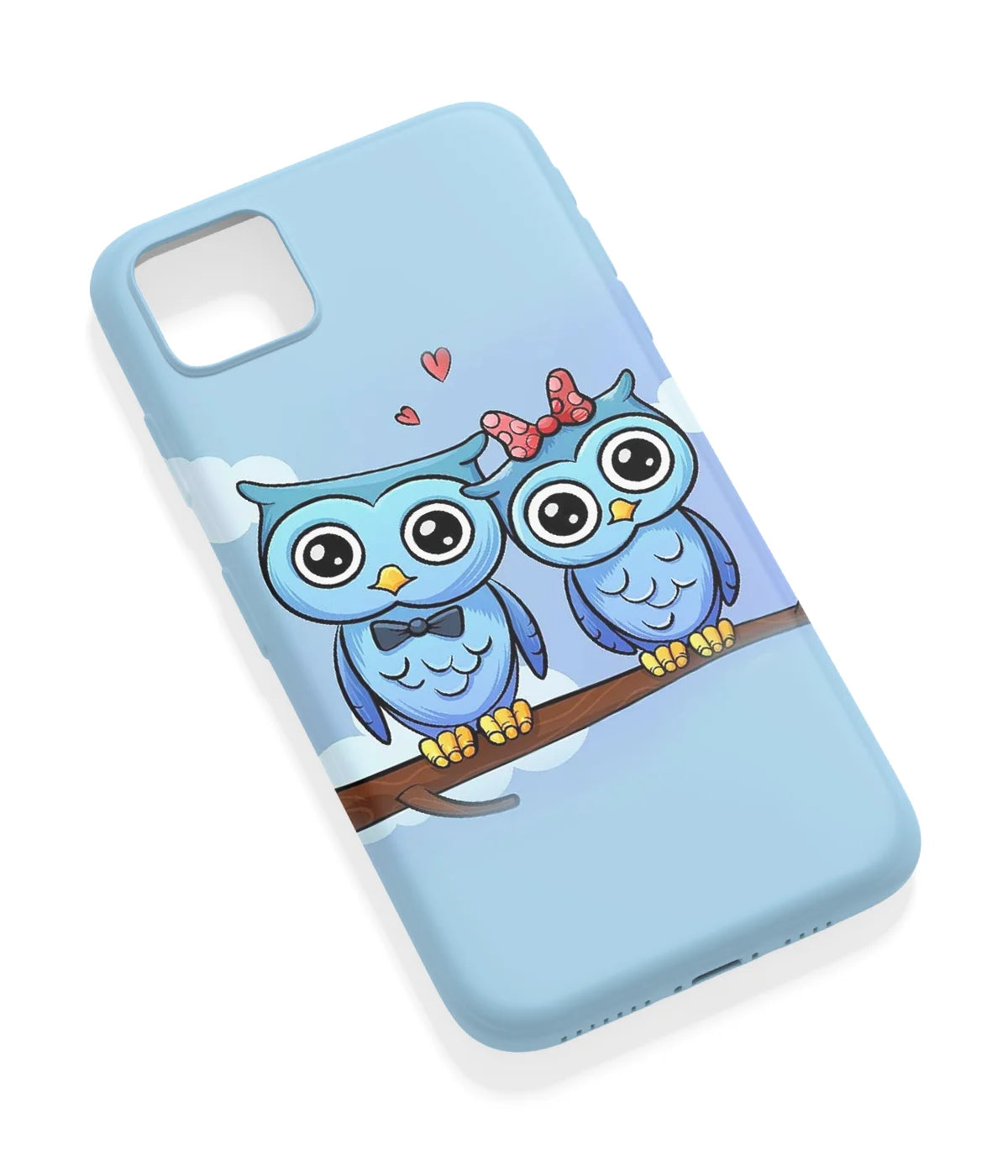 An angled view of a soft silicone case featuring a vibrant design.