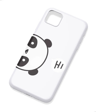 An angled view of a soft silicone case featuring a colorful design.