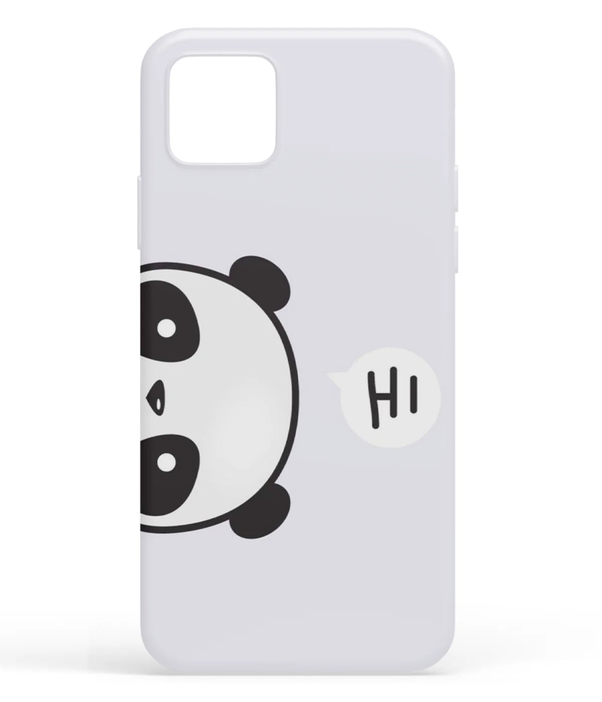 A front-on view of soft silicone phone case with a colorful design.