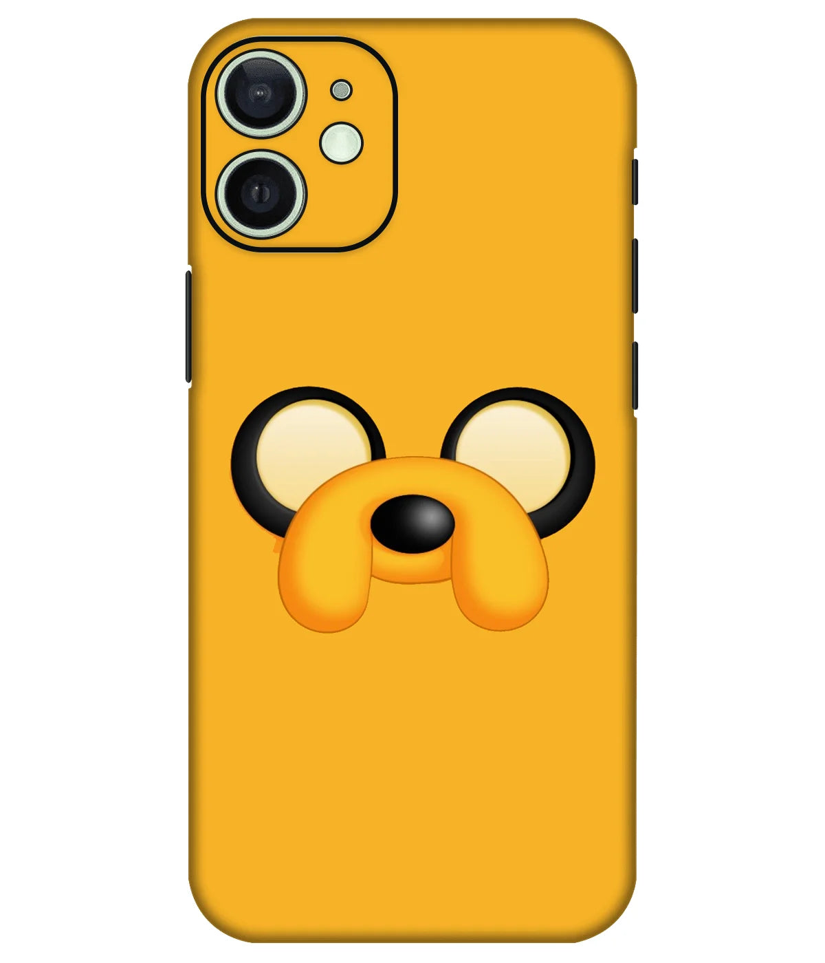Image of a phone case featuring a mobile skin with a graphic design.
