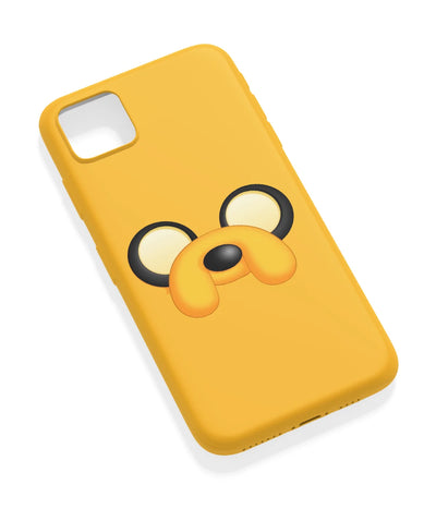 An angled view of a soft silicone case featuring a vibrant design.