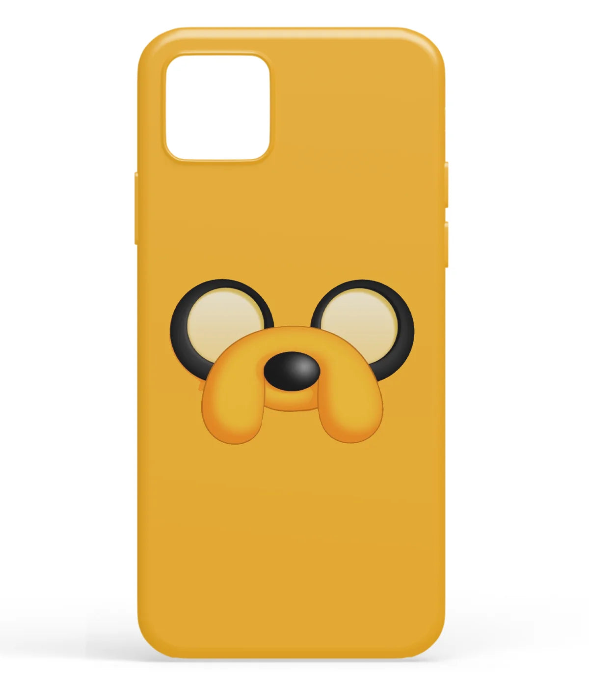A front-on view of soft silicone phone case with a colorful design.