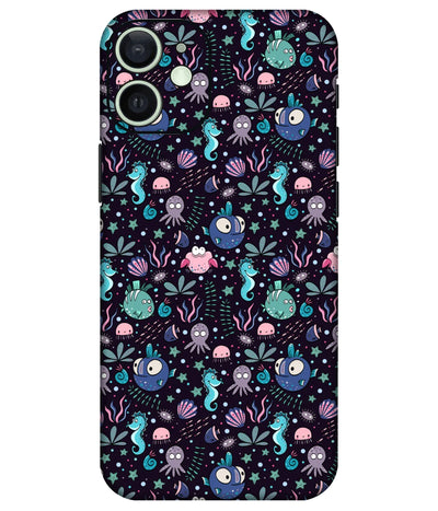 Image of a phone case featuring a mobile skin with a graphic design.
