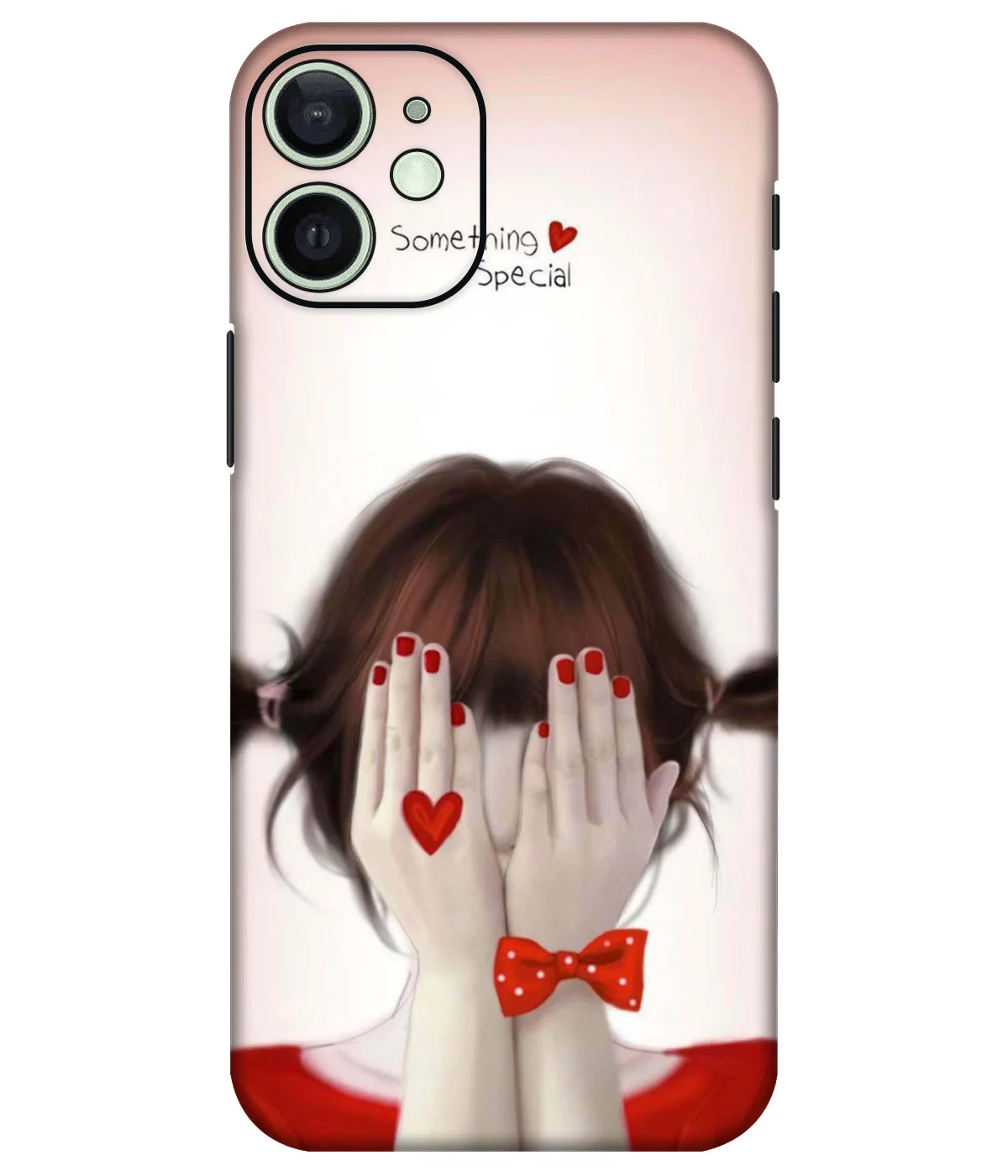 Image of a phone case featuring a mobile skin with a graphic design.