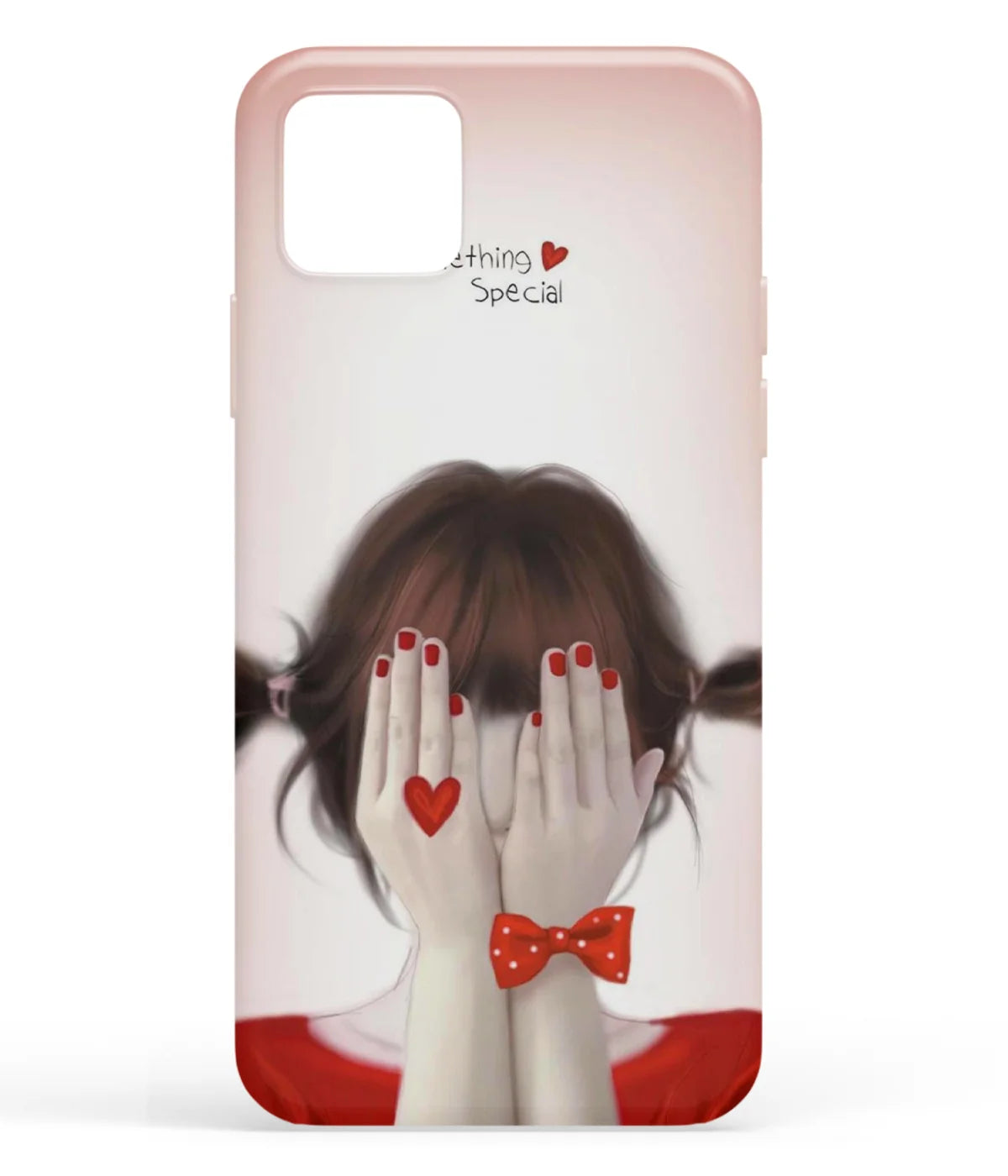 A front-on view of soft silicone phone case with a colorful design.