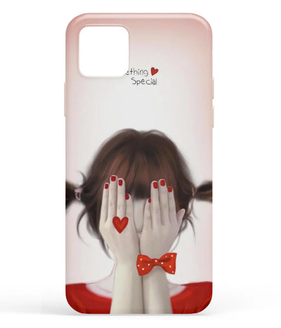 A front-on view of soft silicone phone case with a colorful design.