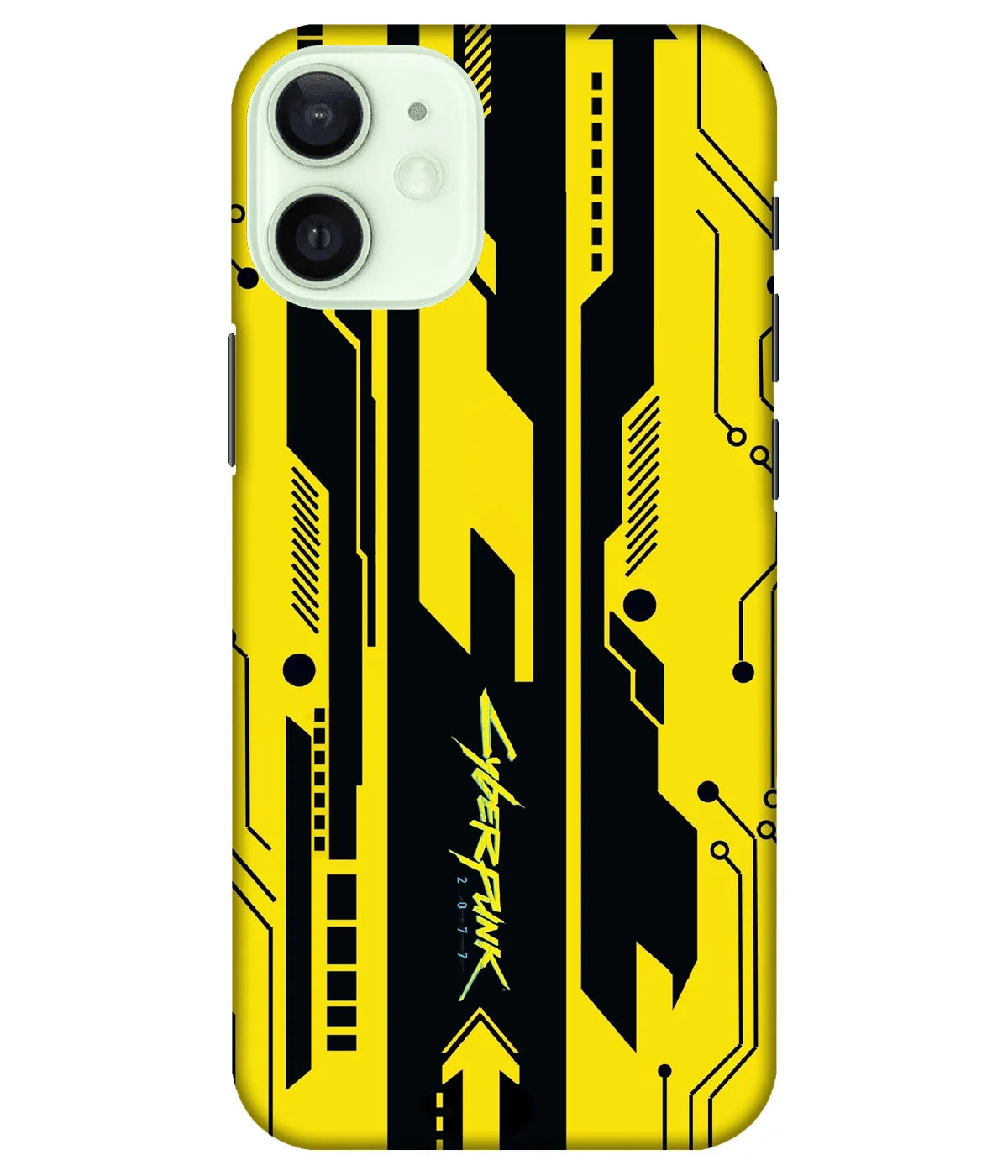 A product shot of a slim hard case with a colorful design.