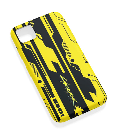 An angled view of a soft silicone case featuring a vibrant design.