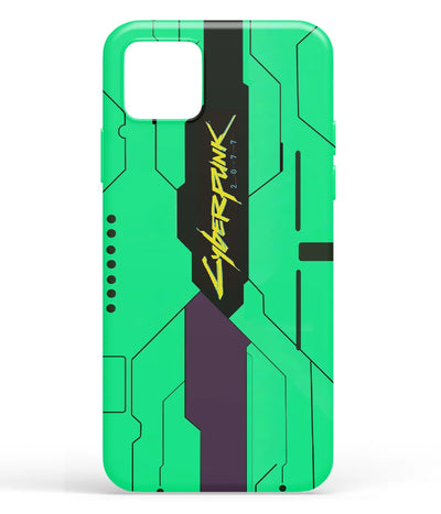 A front-on view of soft silicone phone case with a colorful design.