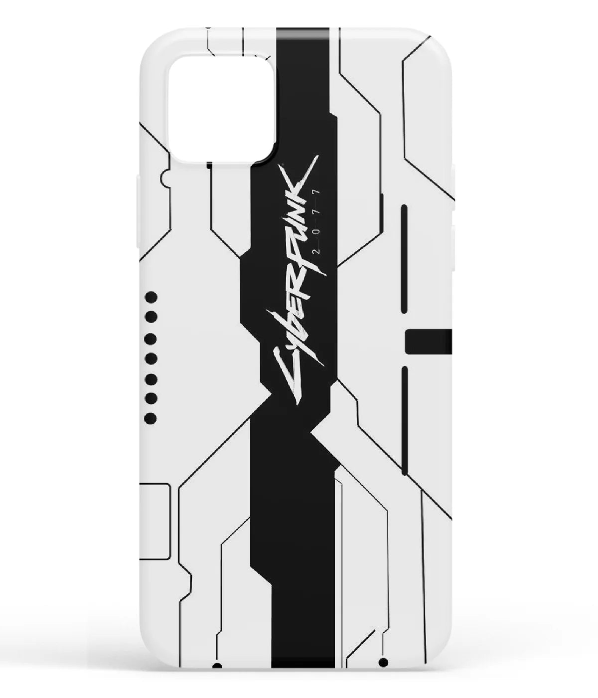 A front-on view of soft silicone phone case with a colorful design.