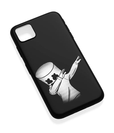 An angled view of a soft silicone case featuring a vibrant design.