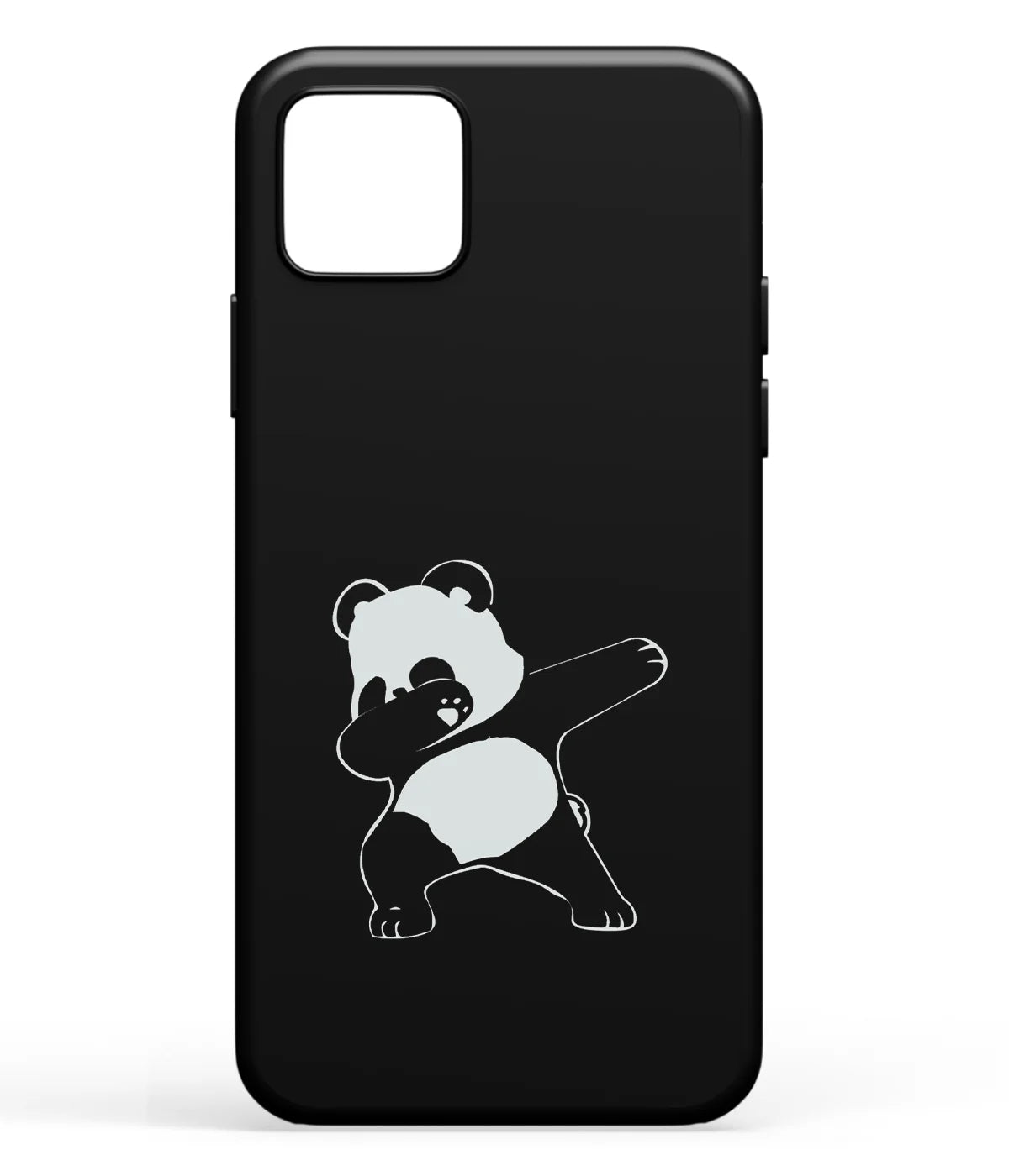 A front-on view of soft silicone phone case with a colorful design.