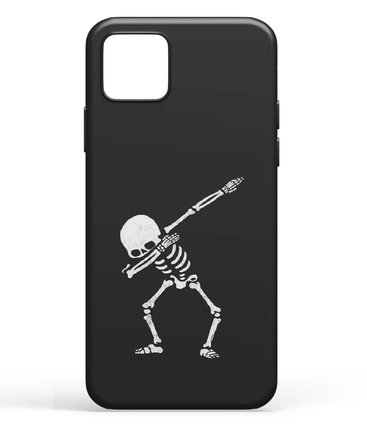 A front-on view of soft silicone phone case with a colorful design.