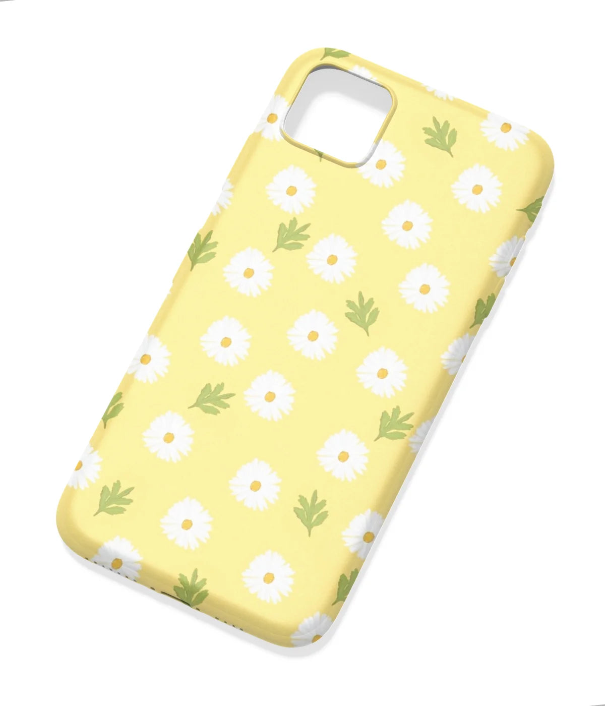 An angled view of a soft silicone case featuring a colorful design.