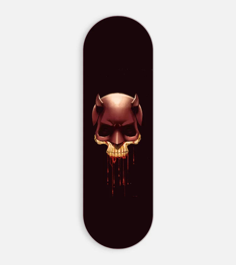 Mobile phone grip slider with a colorful design on a white background