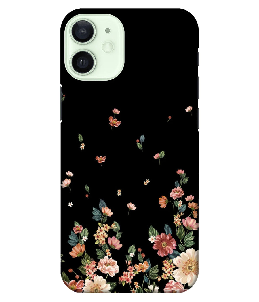 Dark Floral Art Slim Hard Case