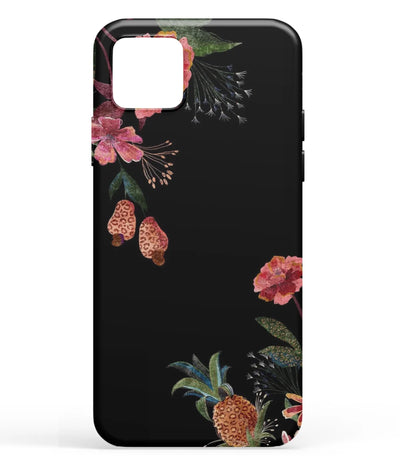 A front-on view of soft silicone phone case with a colorful design.