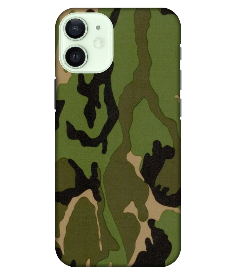 Dark Green Cameo Pattern Slim Hard Case