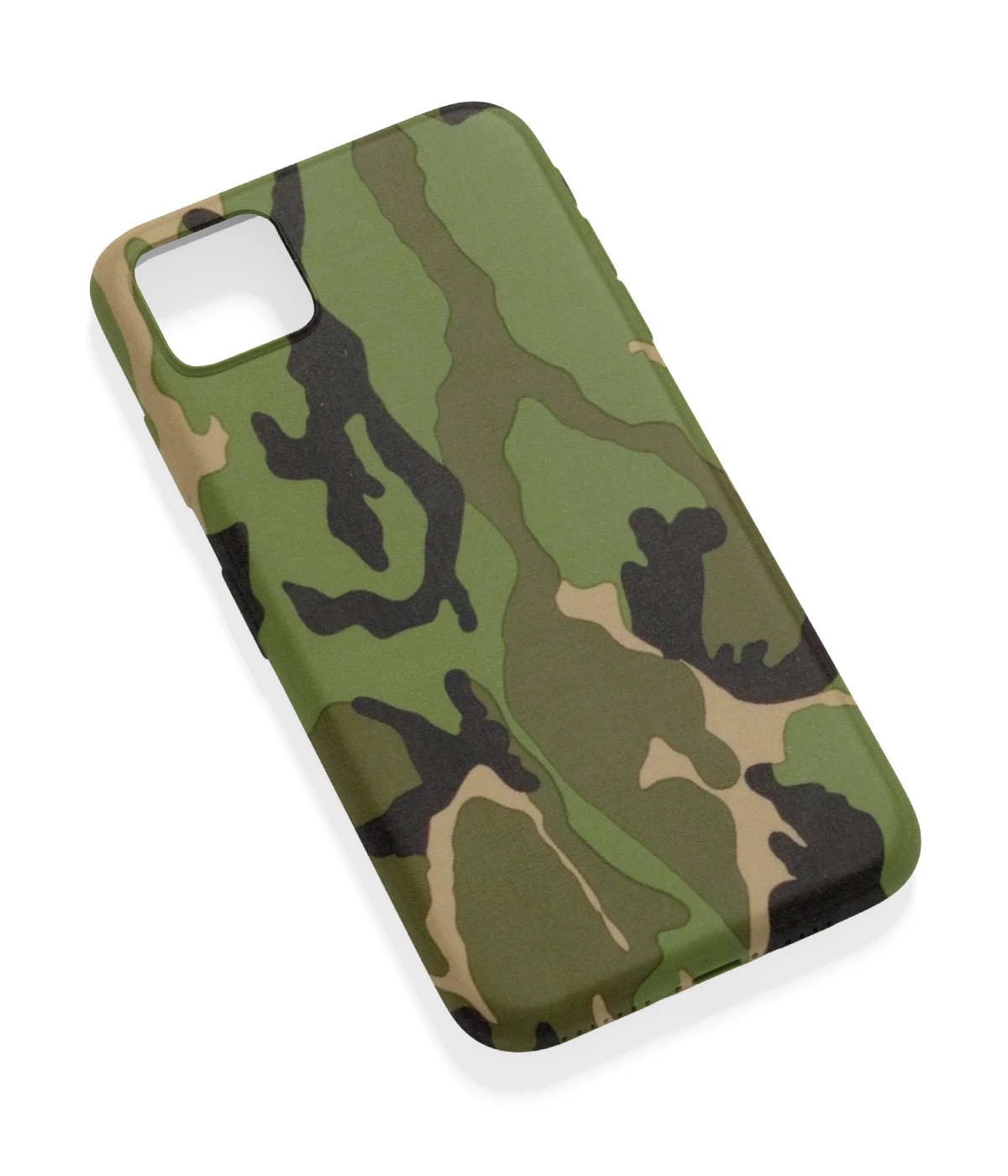 An angled view of a soft silicone case featuring a vibrant design.