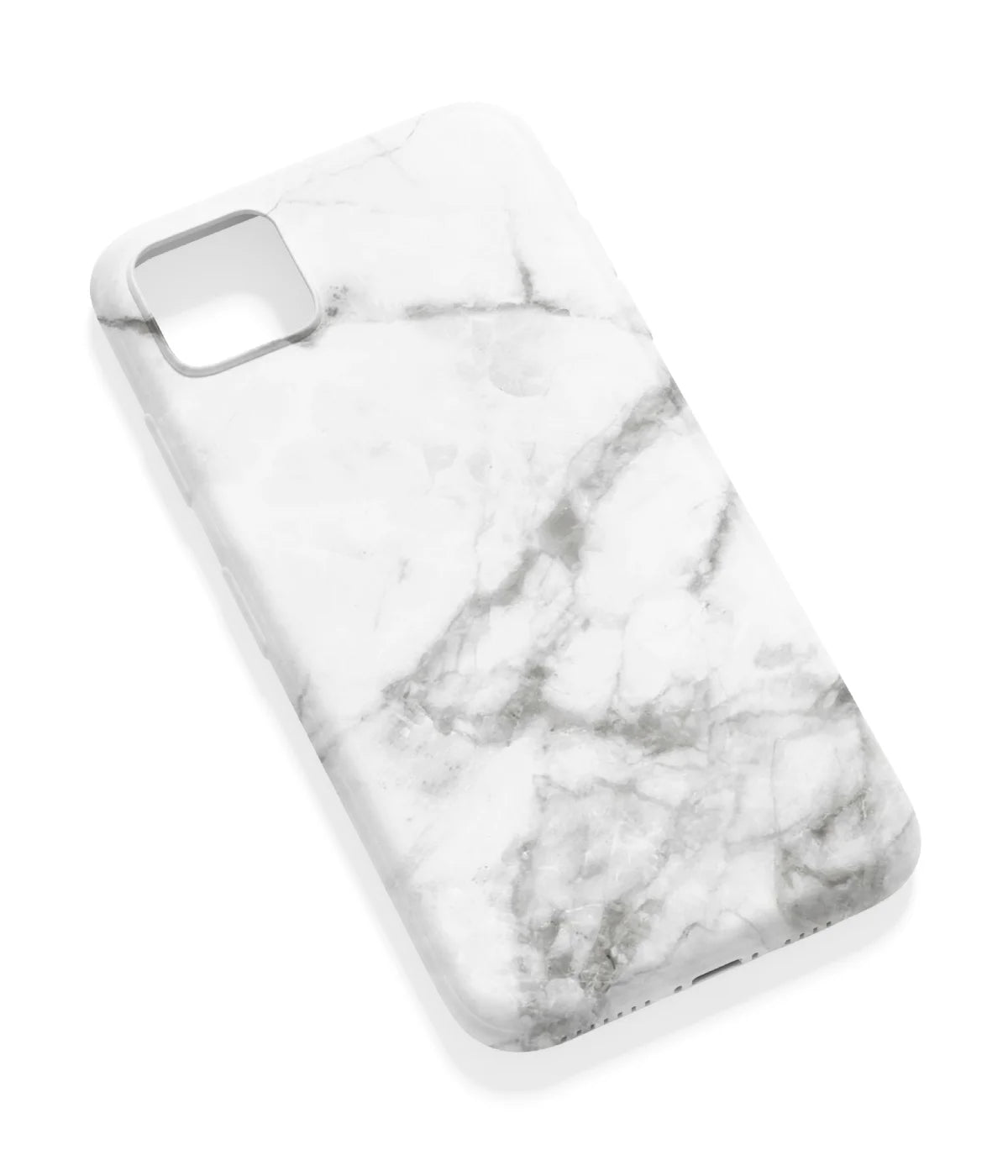 An angled view of a soft silicone case featuring a vibrant design.