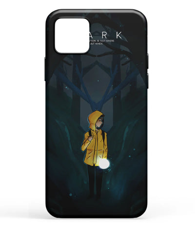 A front-on view of soft silicone phone case with a colorful design.