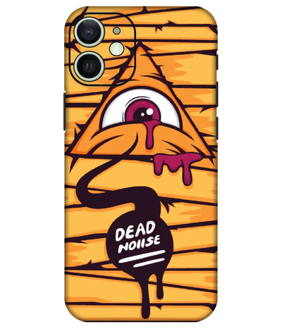 Image of a phone case featuring a mobile skin with a graphic design.