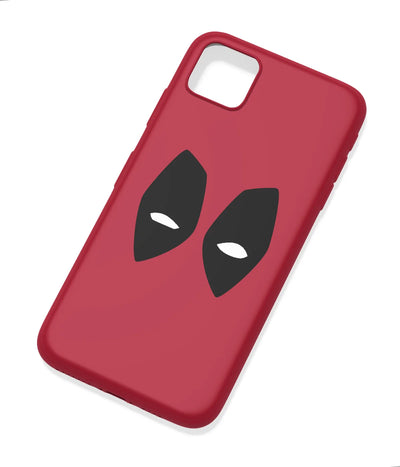 An angled view of a soft silicone case featuring a colorful design.