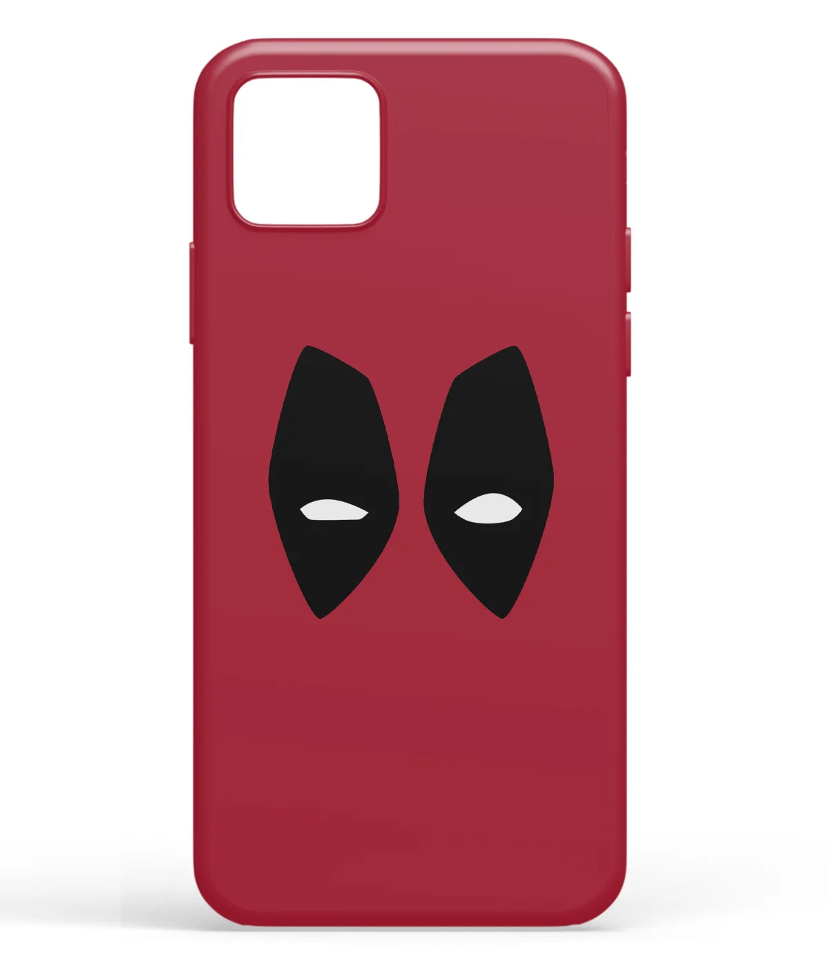 A front-on view of soft silicone phone case with a colorful design.