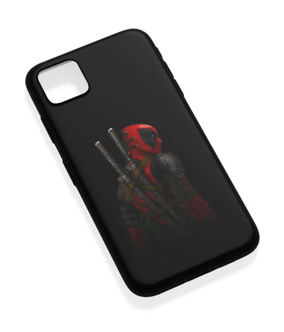 An angled view of a soft silicone case featuring a vibrant design.