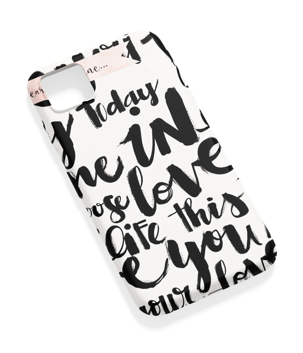 An angled view of a soft silicone case featuring a vibrant design.