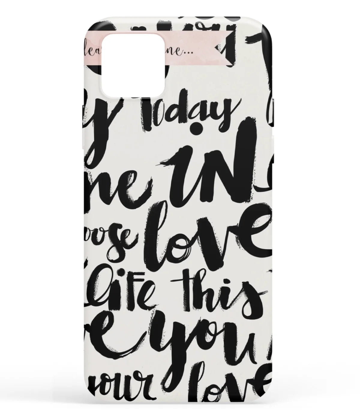 A front-on view of soft silicone phone case with a colorful design.