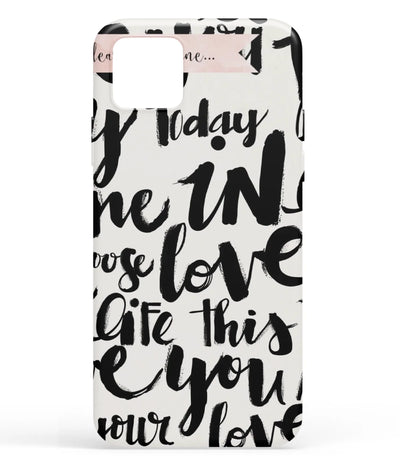 A front-on view of soft silicone phone case with a colorful design.