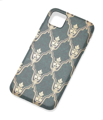 An angled view of a soft silicone case featuring a colorful design.