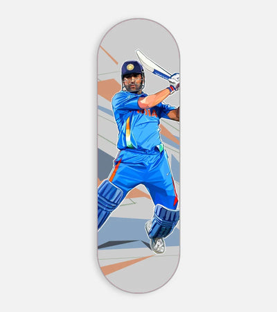 Mobile phone grip slider with a colorful design on a white background