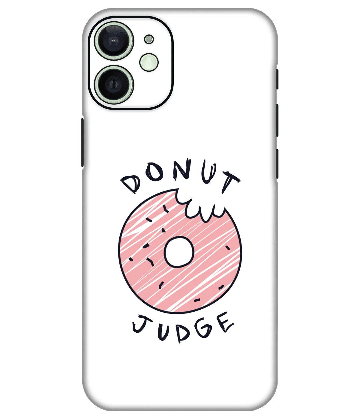 Image of a phone case featuring a mobile skin with a graphic design.
