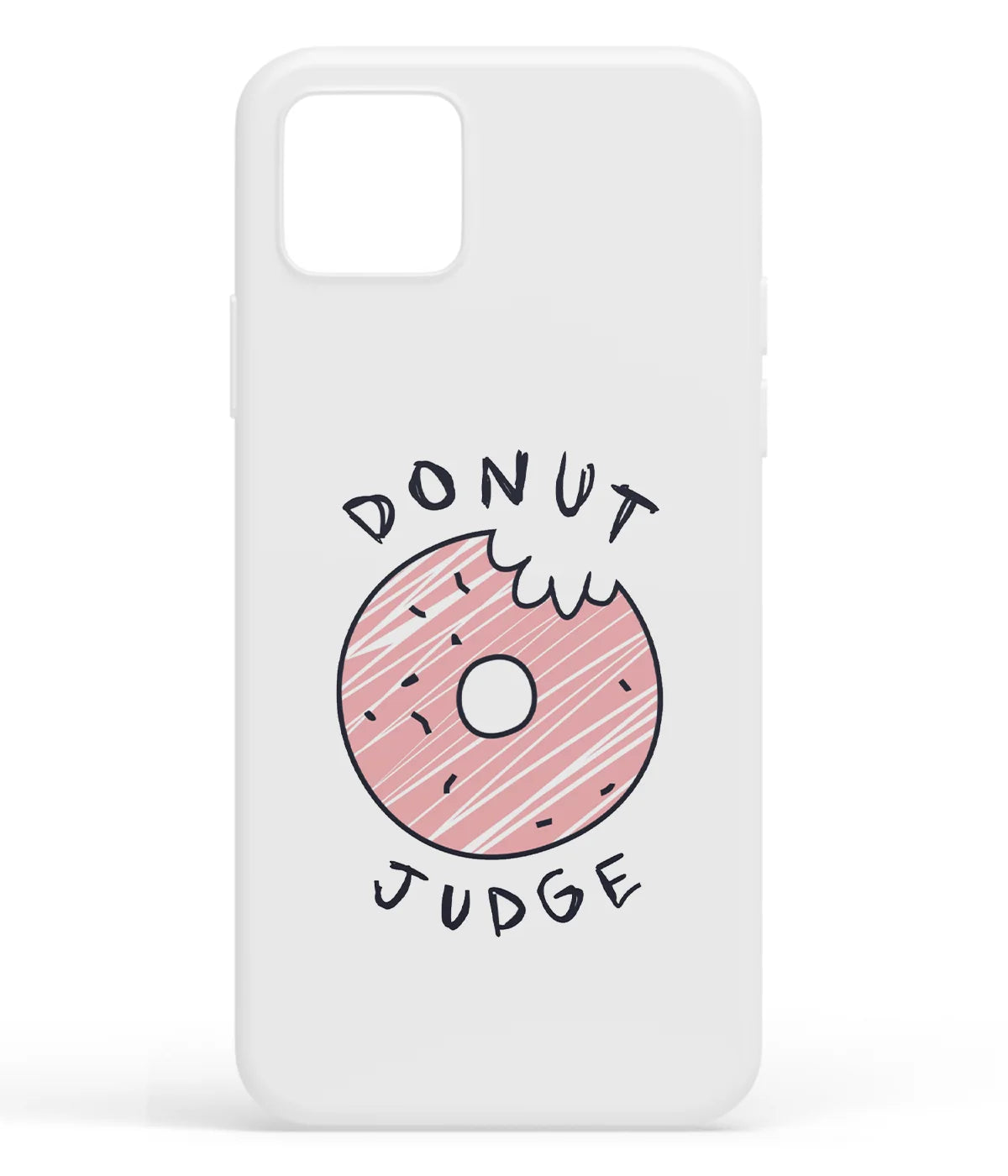 A front-on view of soft silicone phone case with a colorful design.