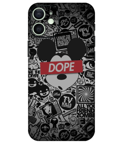 Image of a phone case featuring a mobile skin with a graphic design.