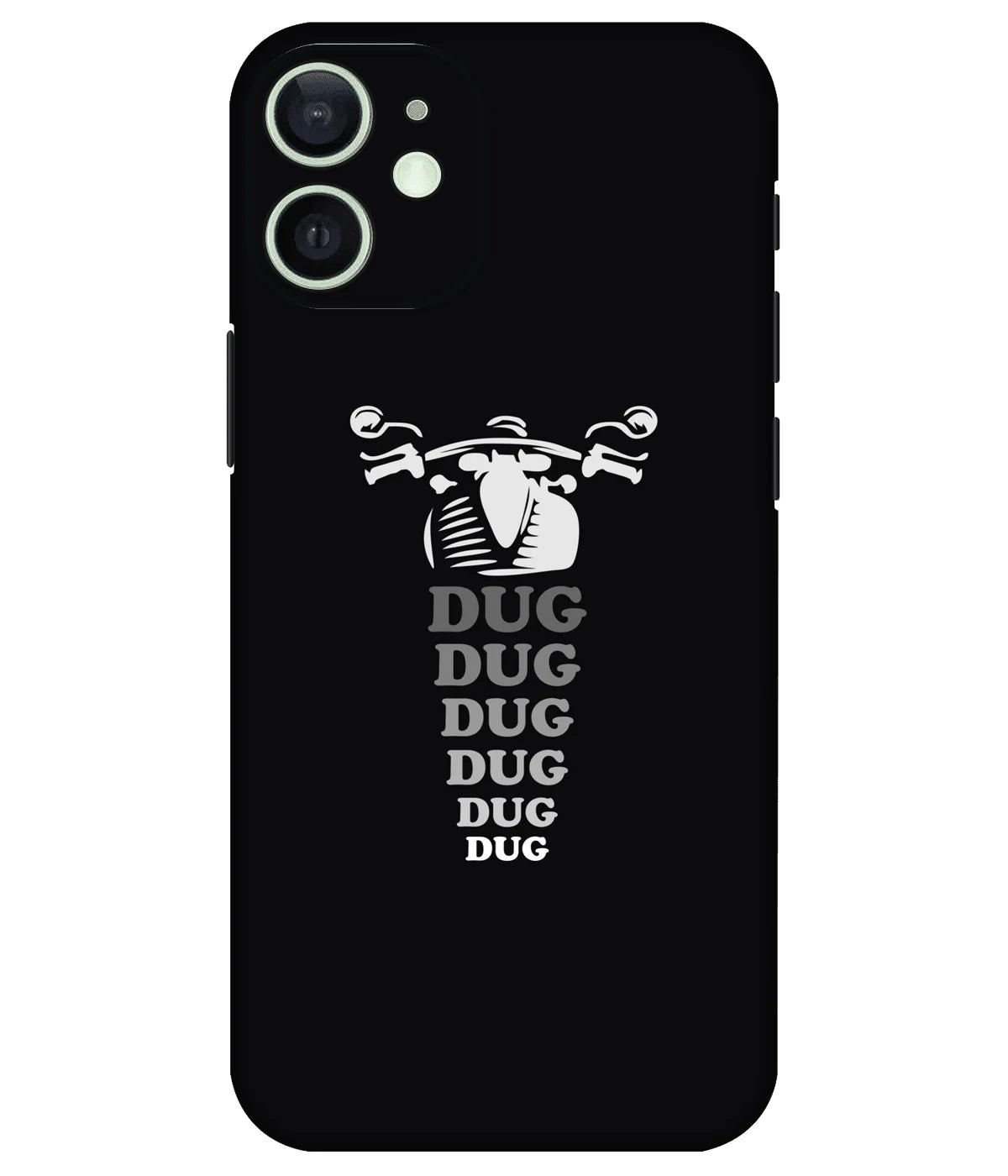 Image of a phone case featuring a mobile skin with a graphic design.
