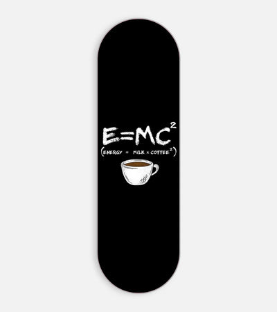 Mobile phone grip slider with a colorful design on a white background