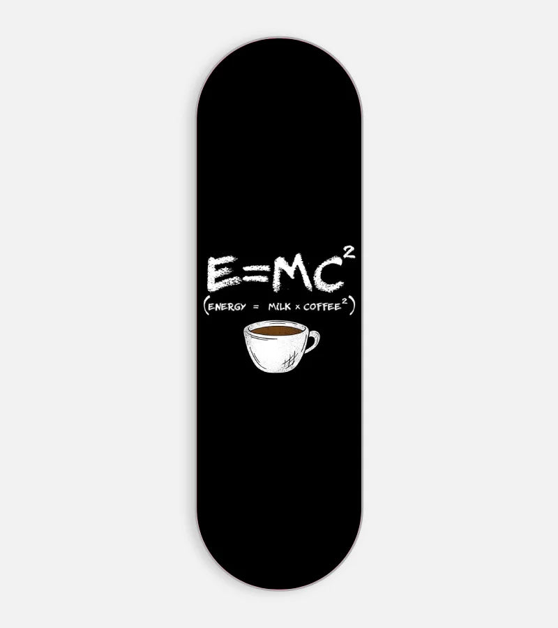 Mobile phone grip slider with a colorful design on a white background