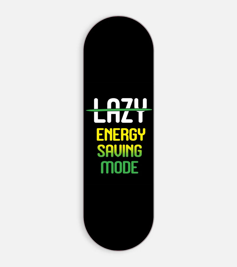 Mobile phone grip slider with a colorful design on a white background