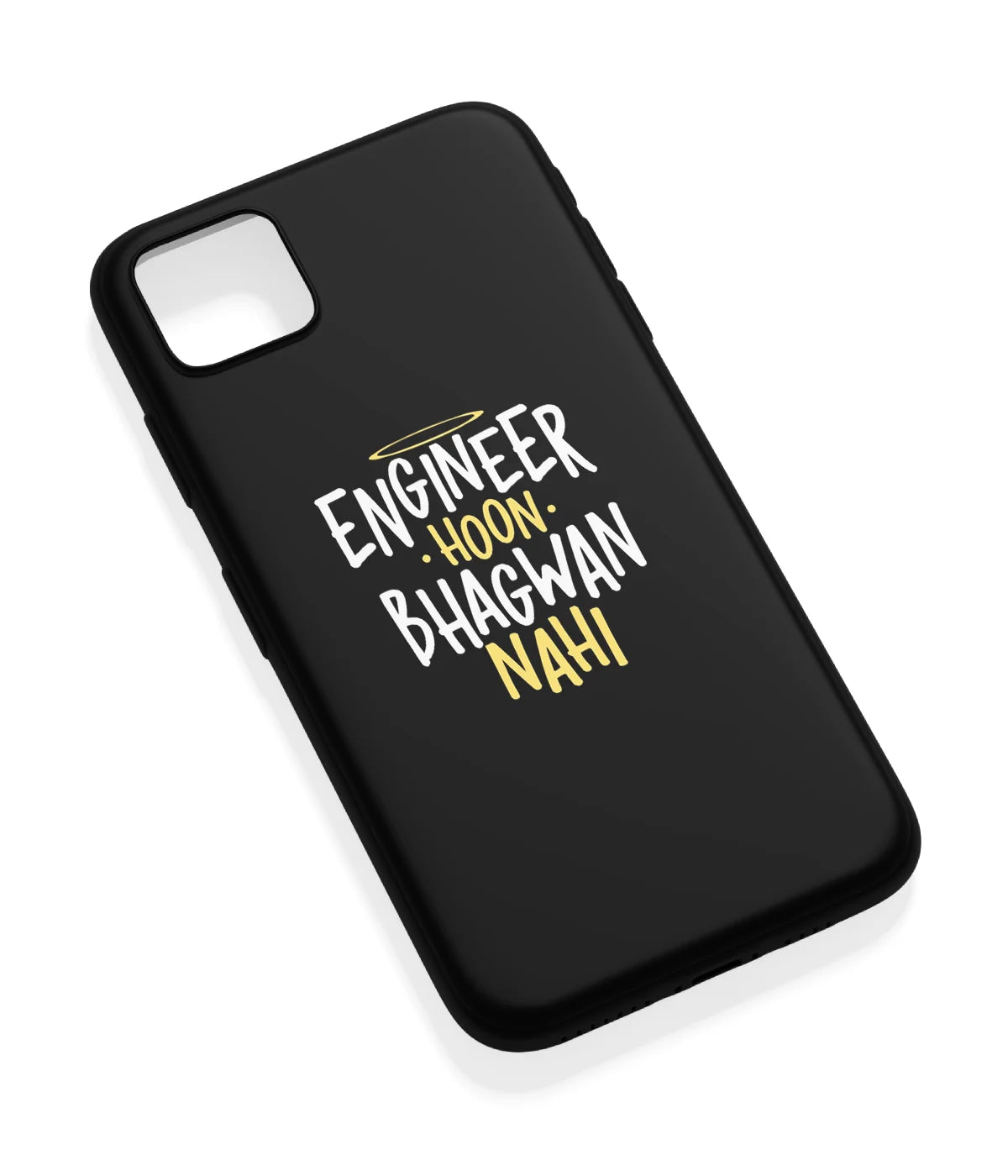 An angled view of a soft silicone case featuring a vibrant design.