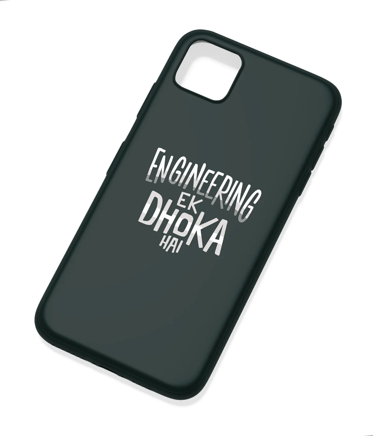 An angled view of a soft silicone case featuring a colorful design.