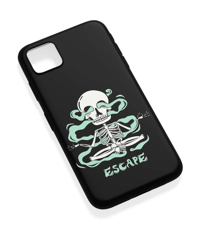 An angled view of a soft silicone case featuring a vibrant design.