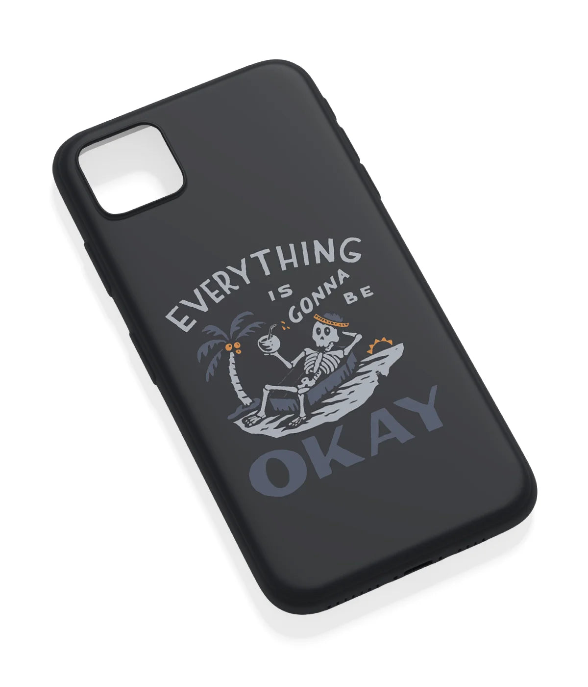 An angled view of a soft silicone case featuring a vibrant design.