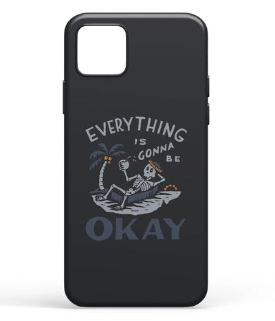 A front-on view of soft silicone phone case with a colorful design.